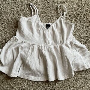 White Blouse Tank